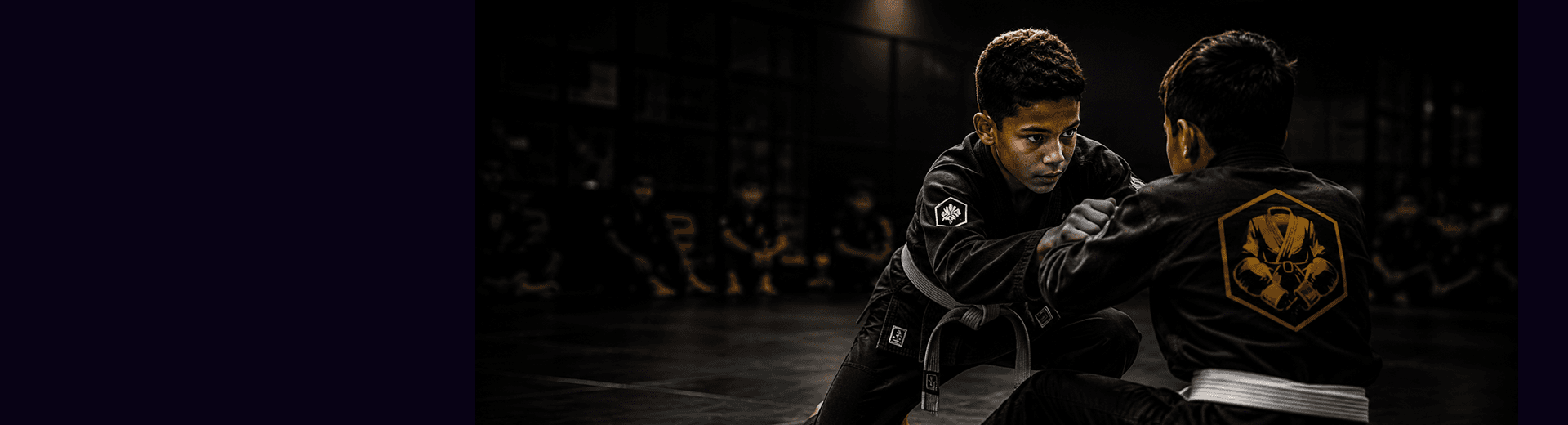 Lutando pela Vida — crianças em treino de artes marciais