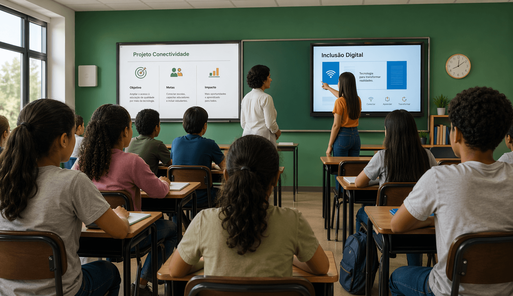 Participantes em auditório